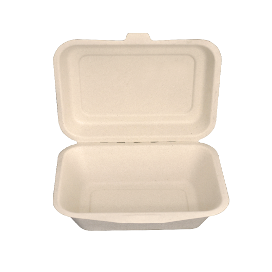 กล่องอาหารชานอ้อย - B004  ขนาด 6 นิ้ว (แพ็ค 50)/ แพ็คละ 95